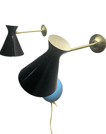 Mid-Century Italian Brass Sconce, 50s