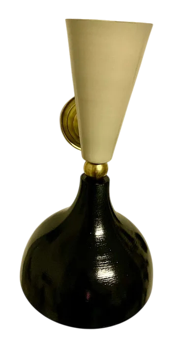 Diablo Brass Sconce, 1950s