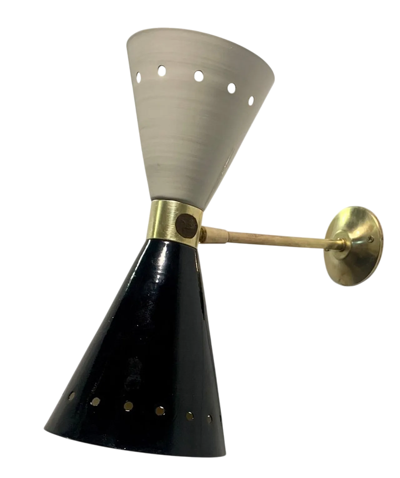 Diablo Model Brass Sconce, 1950s 5