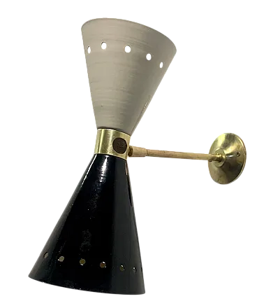 Diablo Model Brass Sconce, 1950s