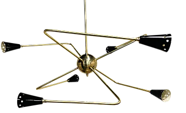 Sputnik Chandelier from Stilnovo, 1960s
