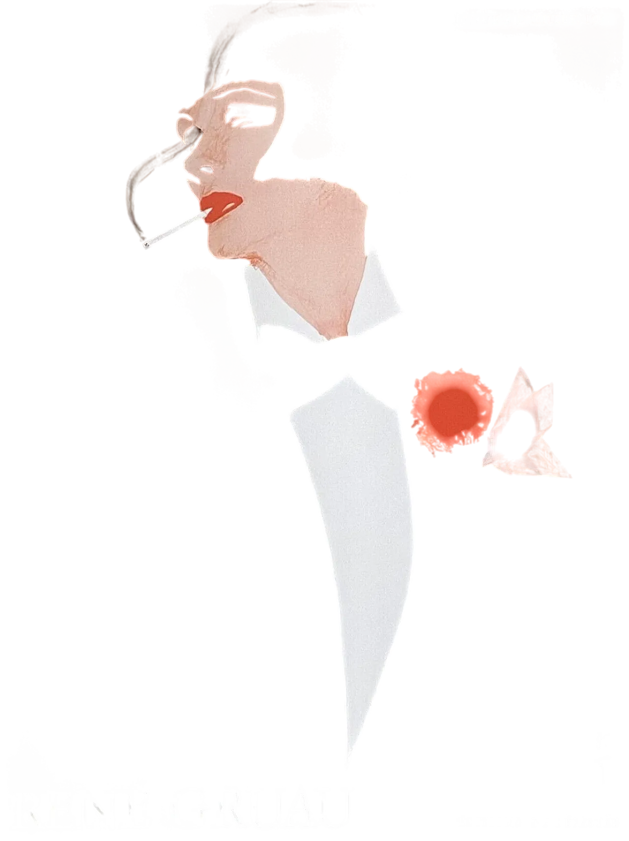 René Gruau, WOMEN'S EYEBROW, 1980s 16