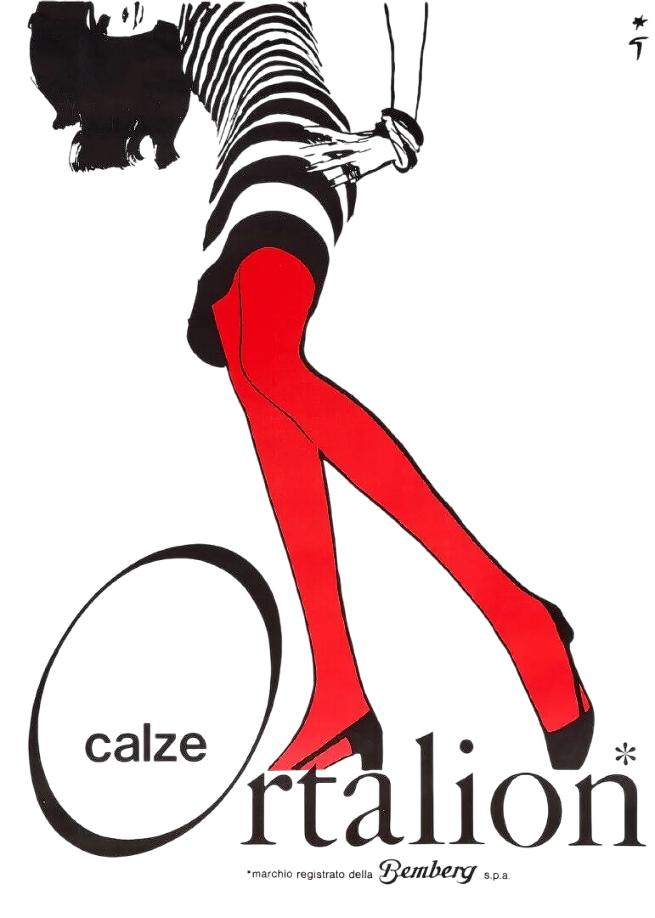 René Gruau, CALZE ORTALION, poster, 1970s 14