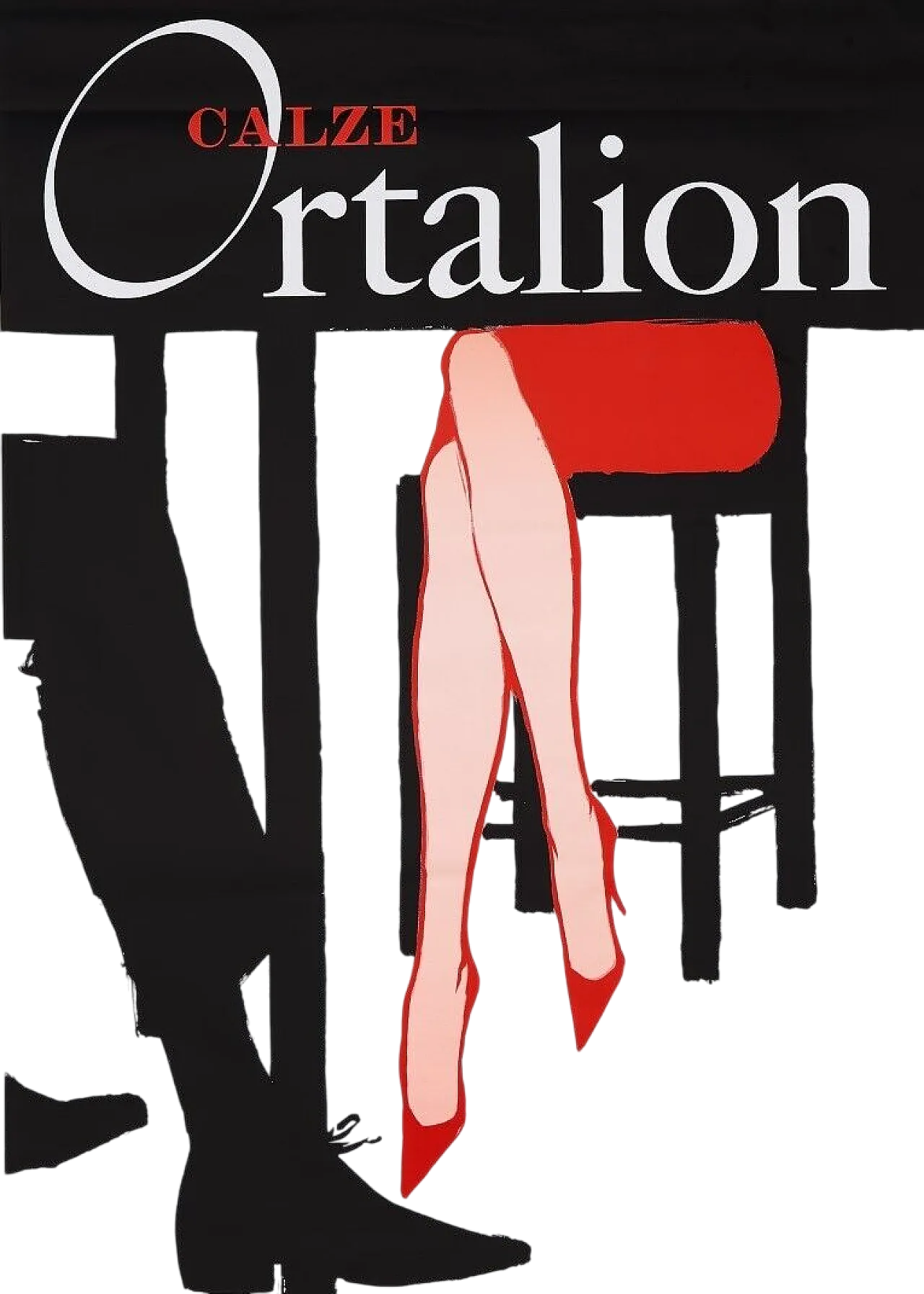 René Gruau, CALZE ORTALION, poster, 1970s 19