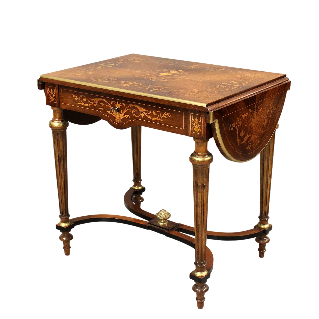 Inlaid table Napoleon III, 19th century 16