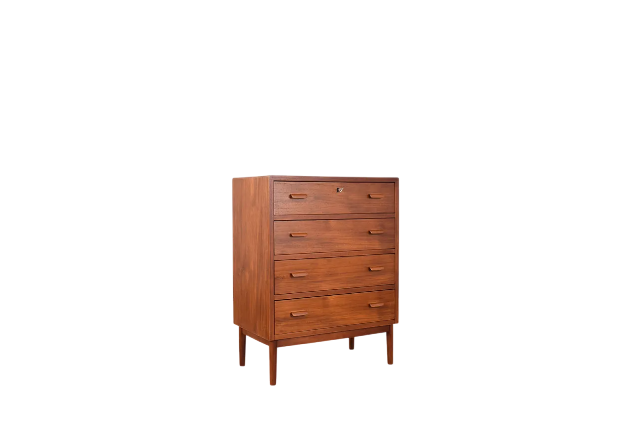 Mid-Century Danish Teak Chest of Drawers, 1960s. 16