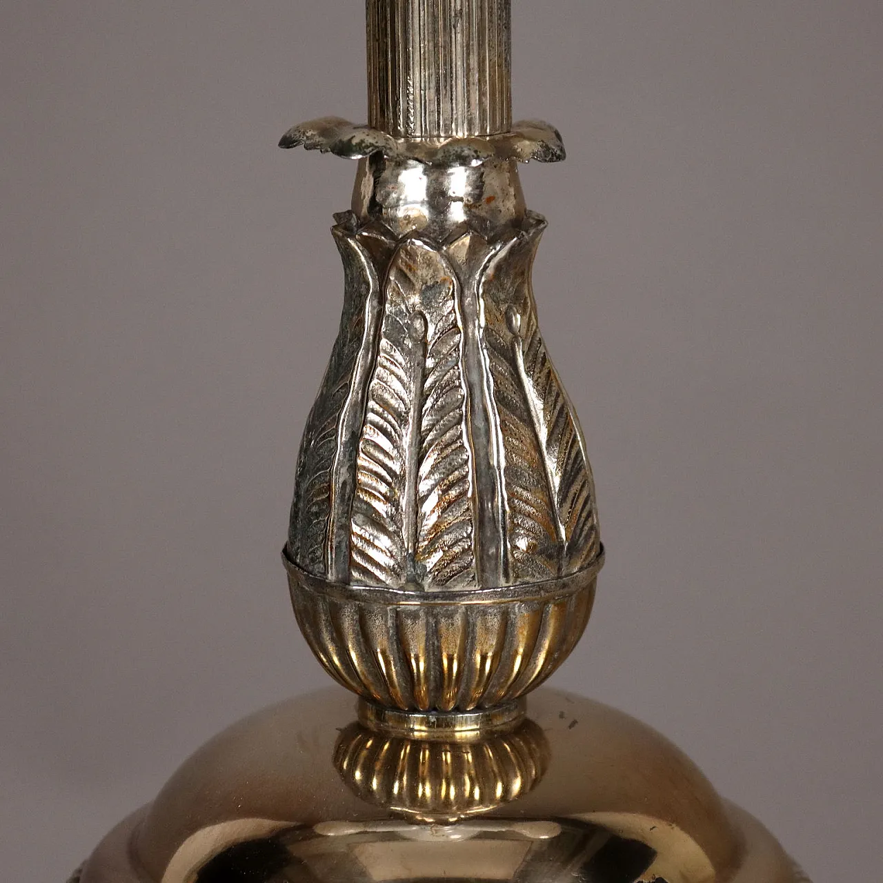 Lampada da terra in lamierino, '900 4