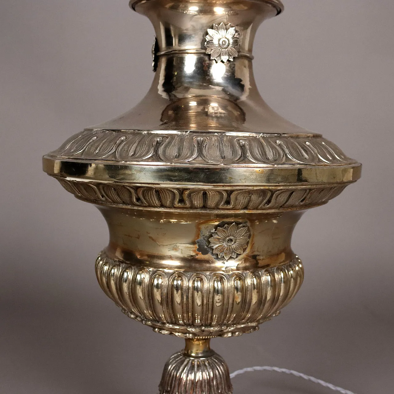 Lampada da terra in lamierino, '900 5