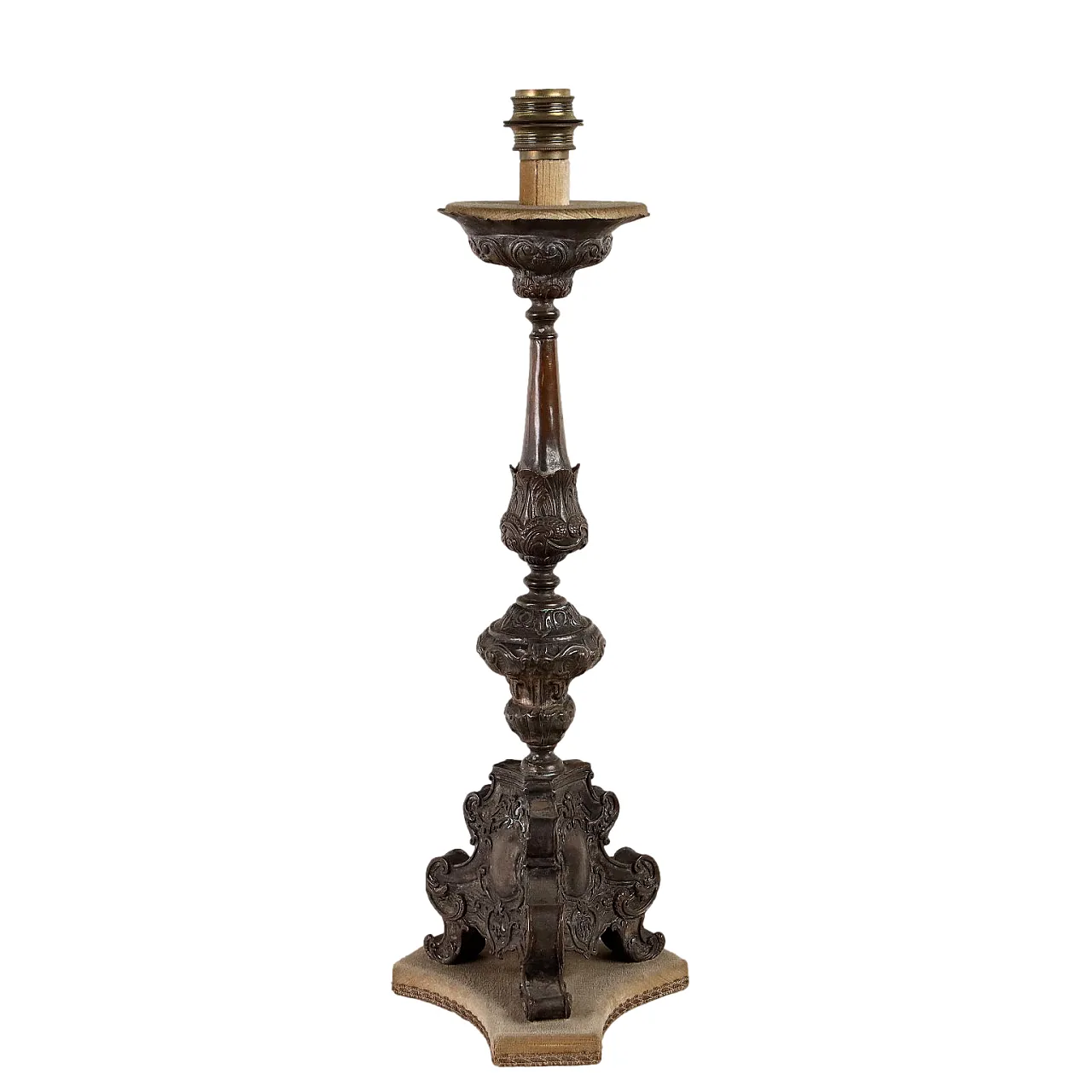 Torciere in lamierino sbalzato, '700 1