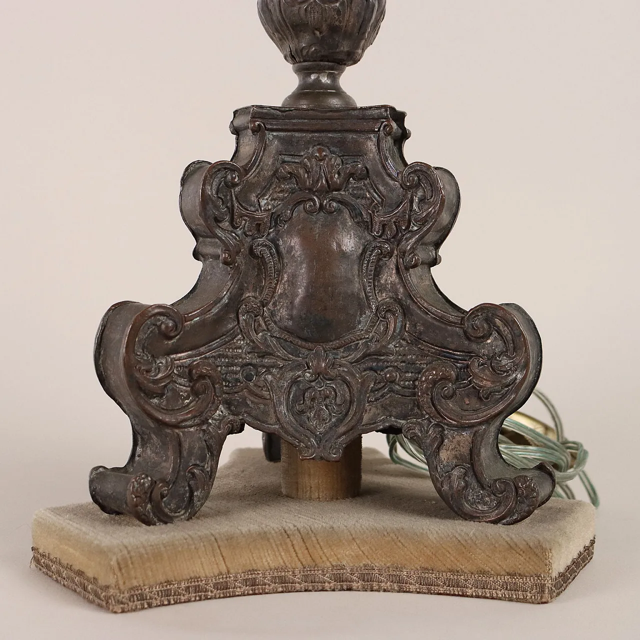 Torciere in lamierino sbalzato, '700 6