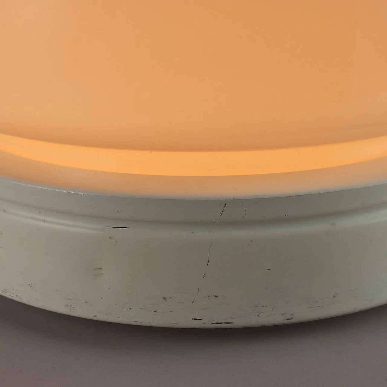 Lampada da tavolo in alluminio e vetro di Stilnovo, anni '60 5