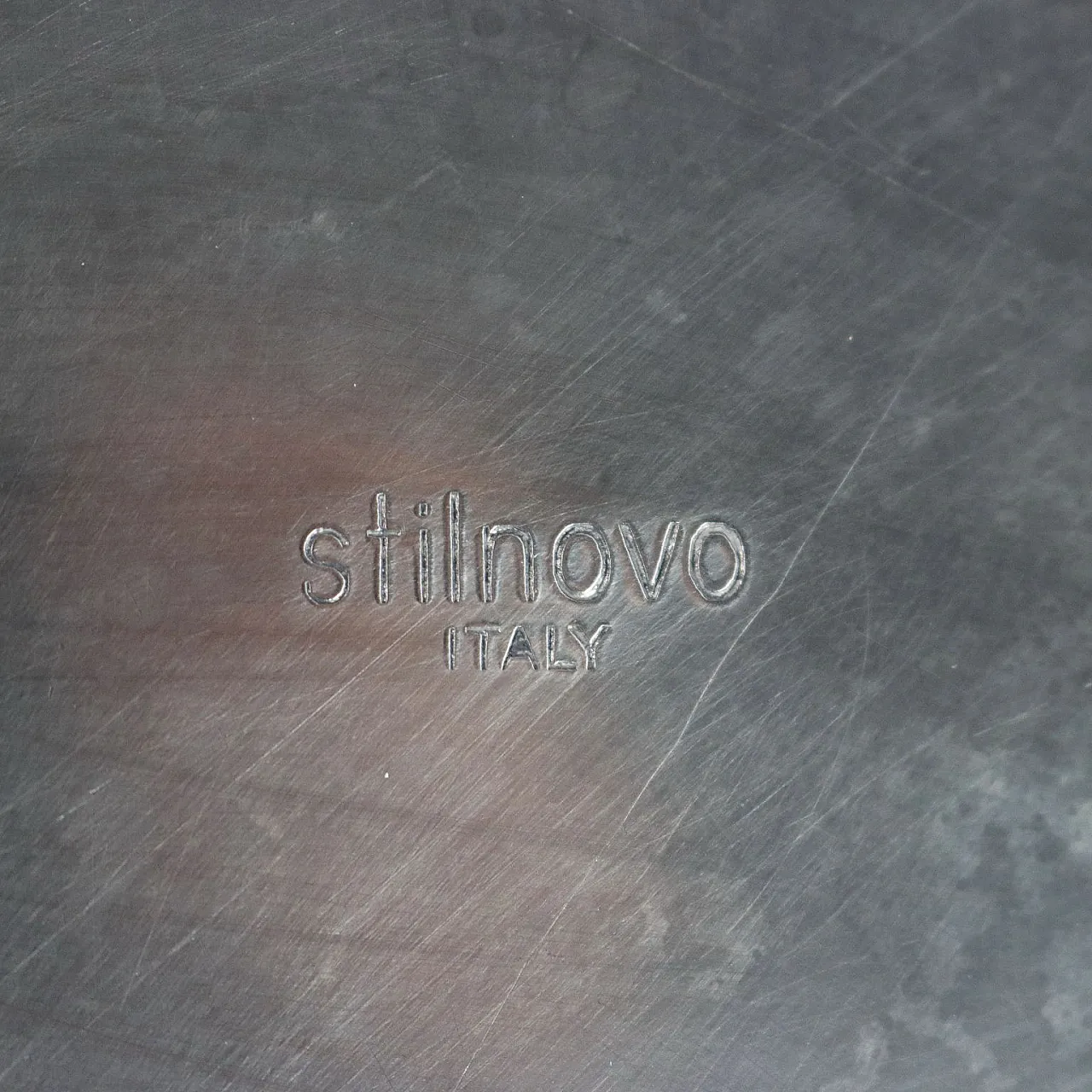 Lampada da tavolo in alluminio e vetro di Stilnovo, anni '60 7