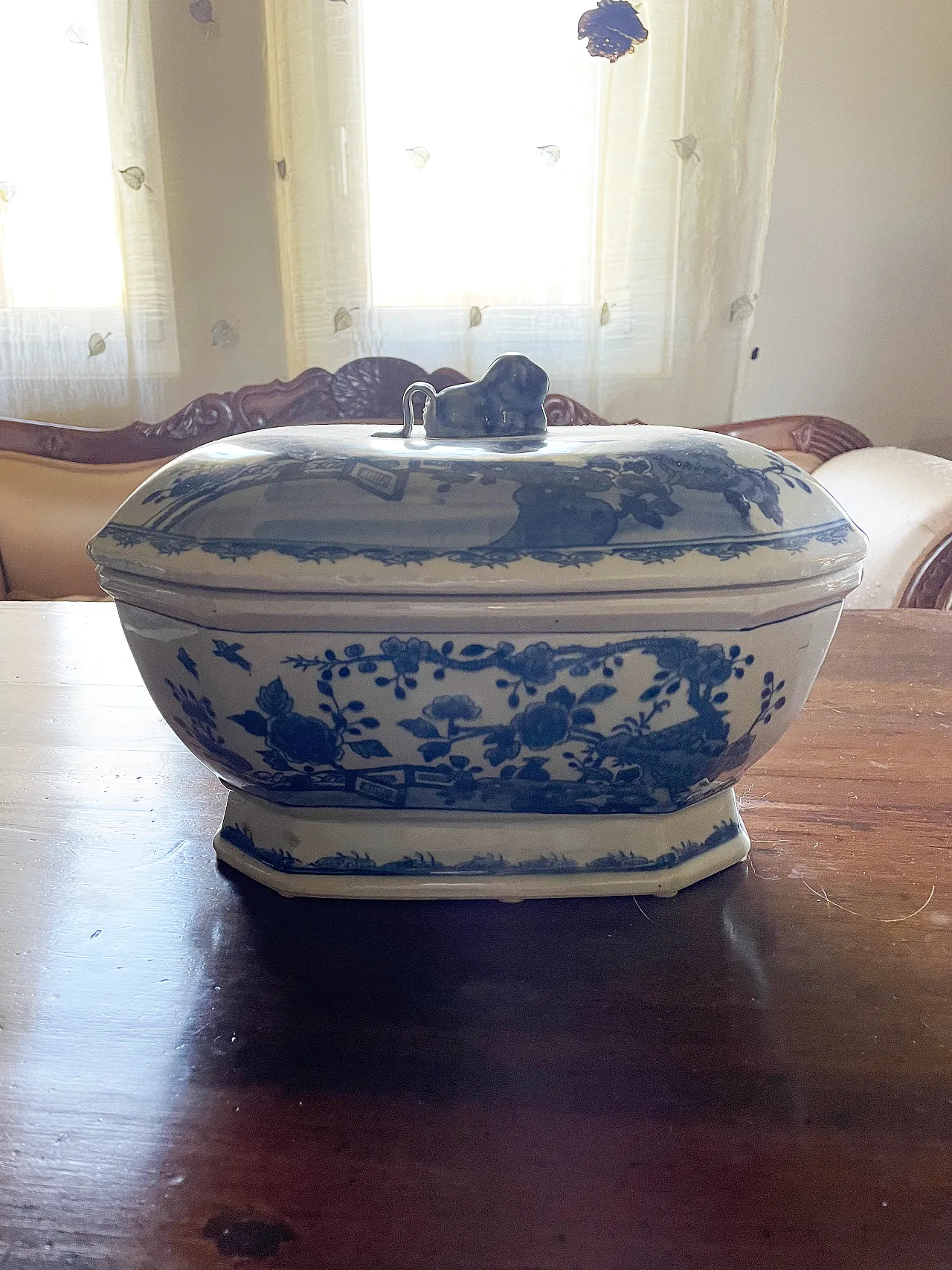 French ceramic vases in white and blue ceramic, 20th century 10