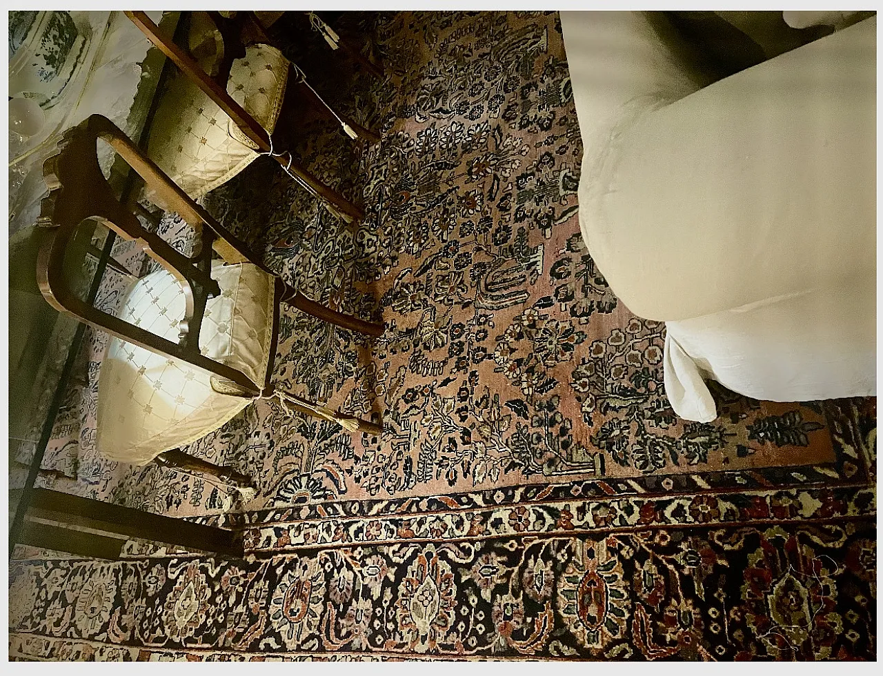 Iranian Tabiz rug in the tone of red and blue, 20th century 3