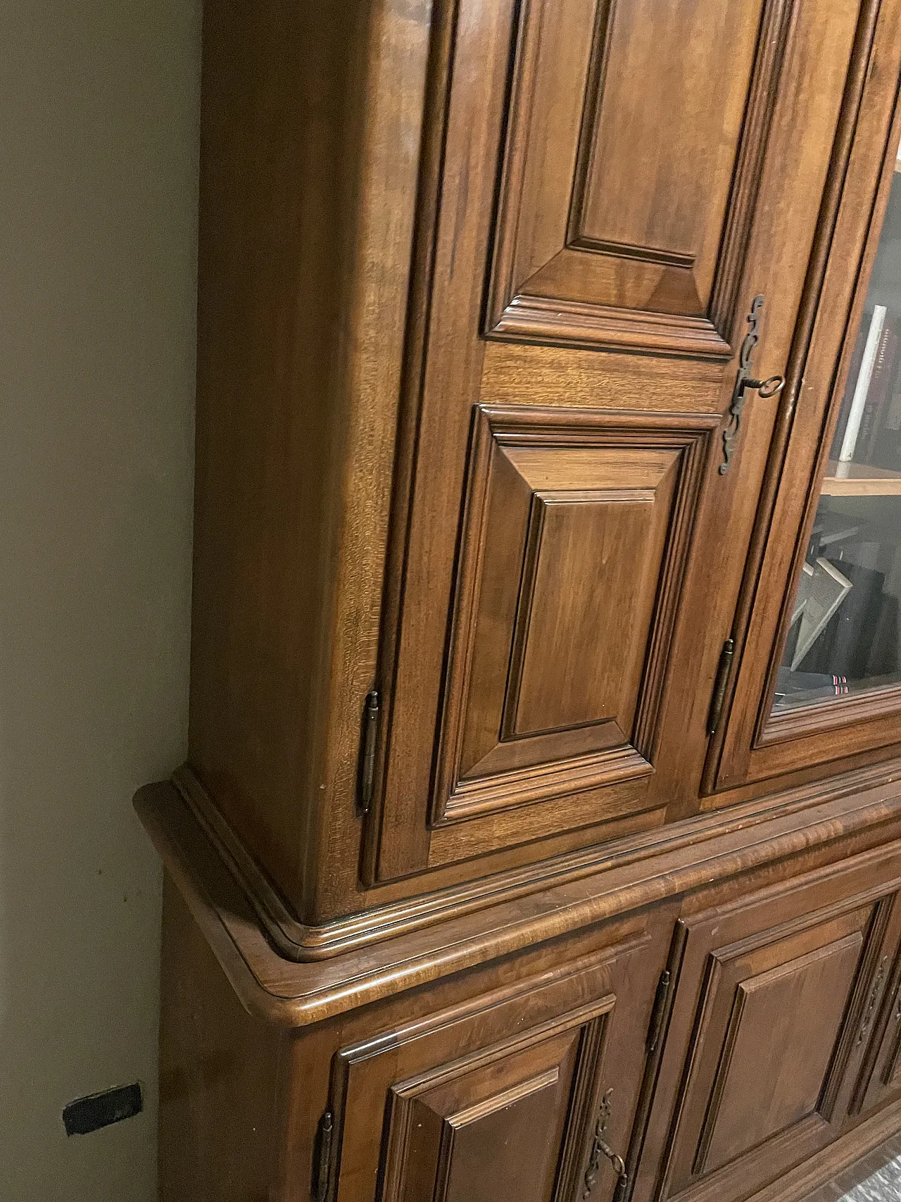 Large bookshelf with window doors, 19th century 4