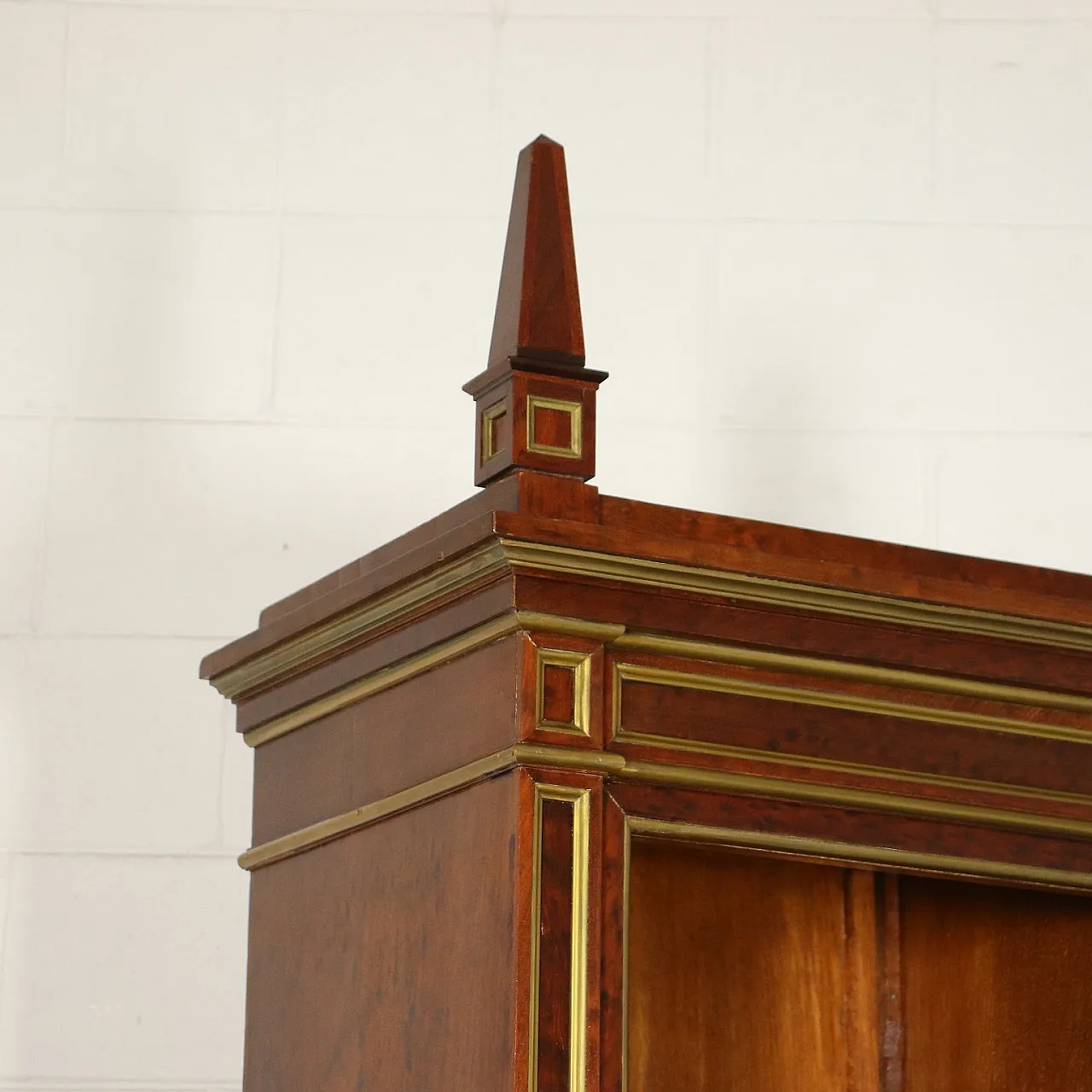 Libreria francese stile Impero in mogano e interni in rovere, '800 3