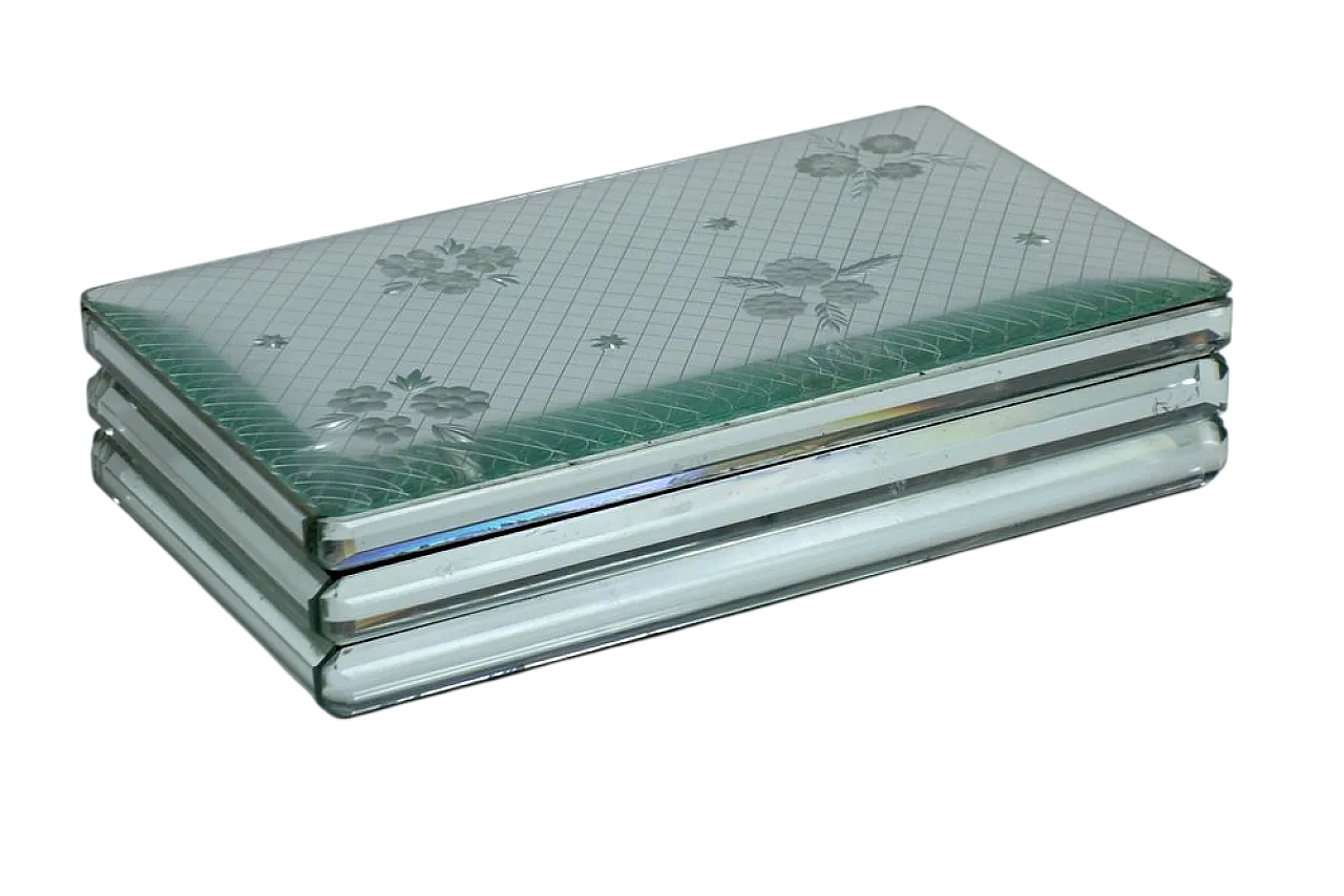 Crystal jewellery box by Luigi Brusotti, 1930s 13