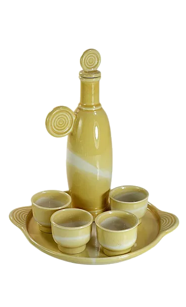 Liqueur set by Franco Bucci for Laboratorio Pesaro, 1970s