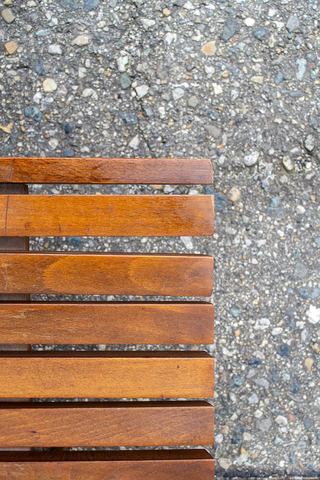 Panca in legno, anni '50 5