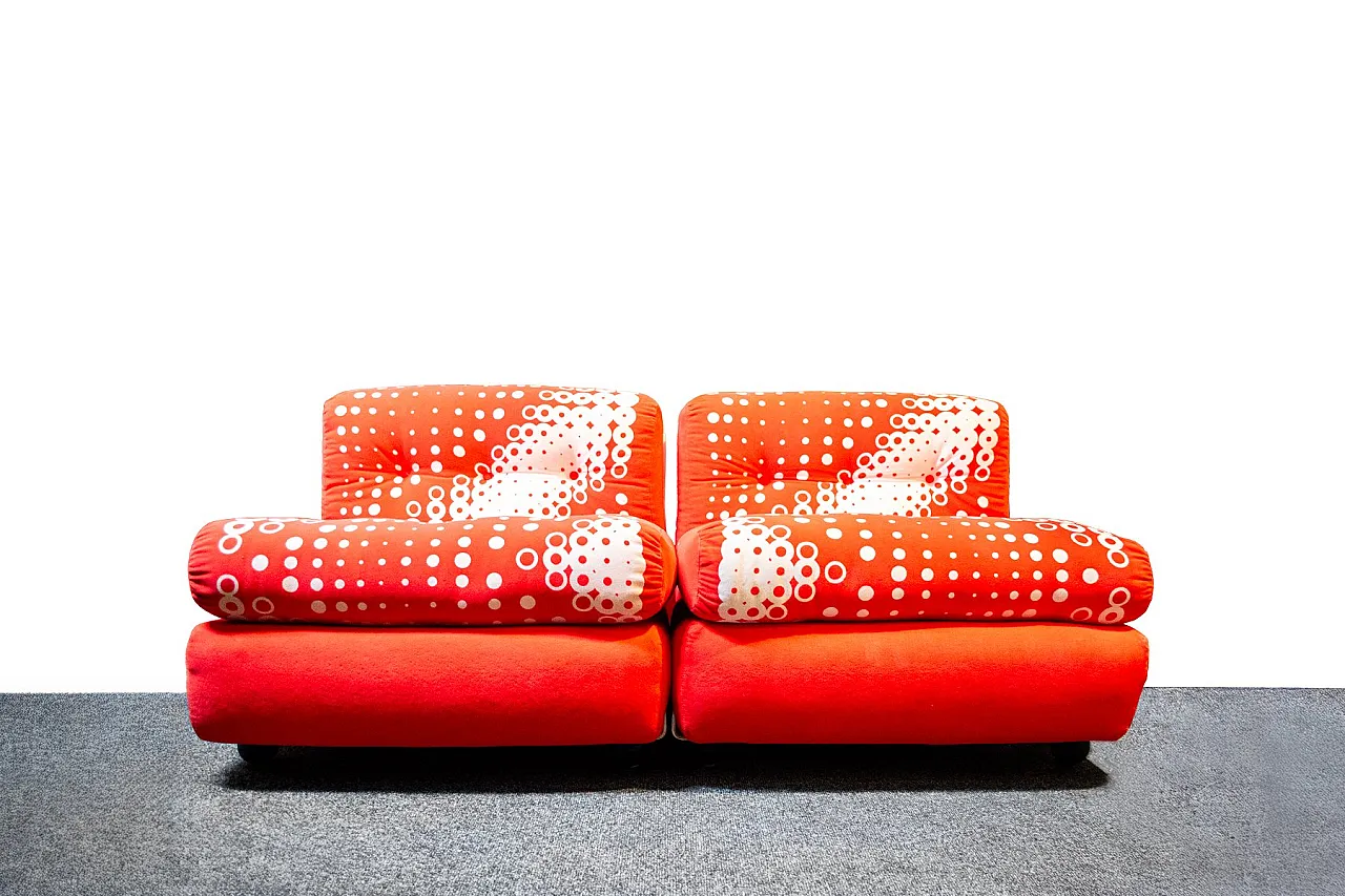 5 Poltrone Amanta di M. e G. per B&B Italia, anni '60 5