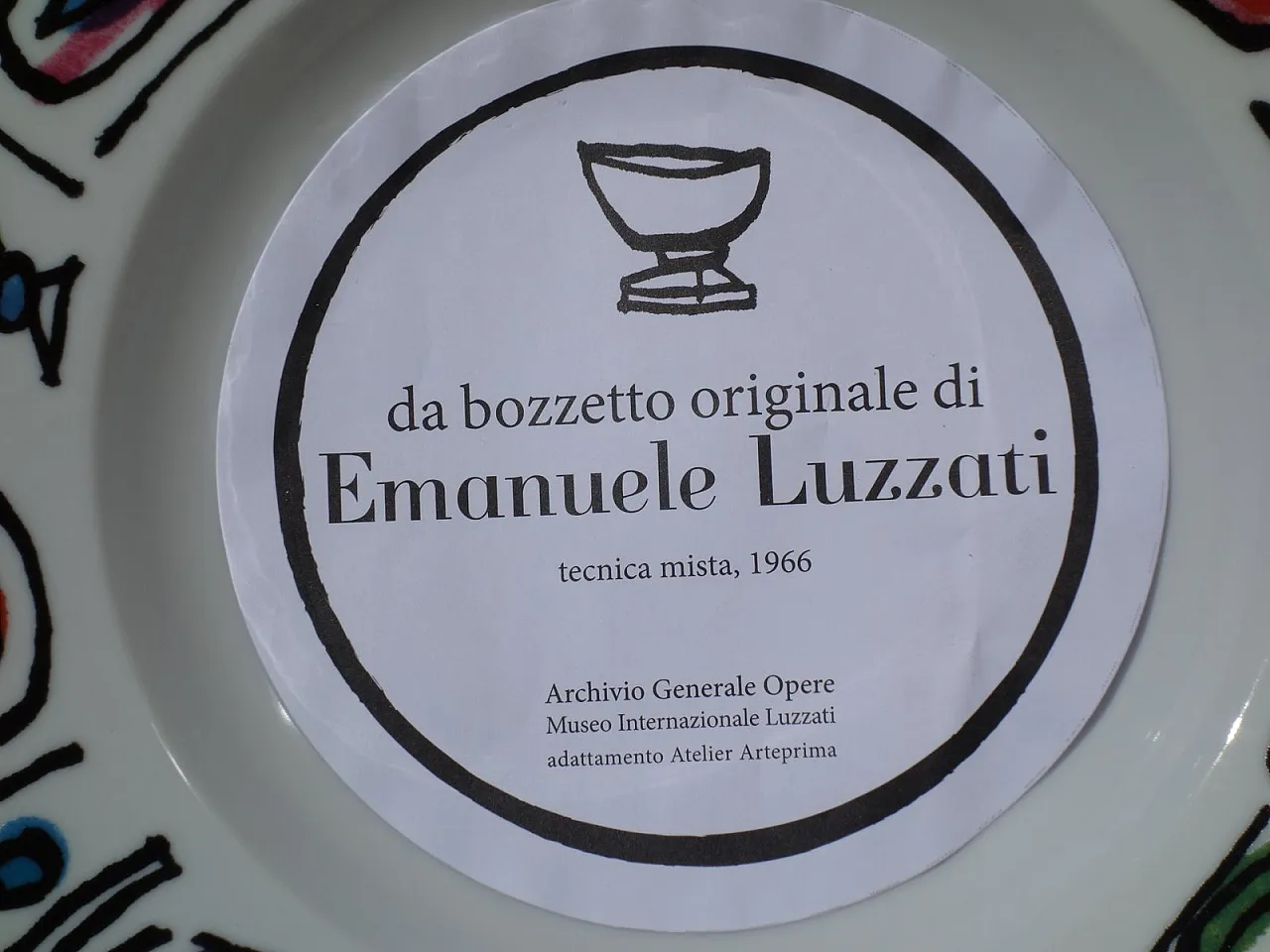 10 Piatti in porcellana di Emanuele Luzzati per Arteprima, anni 2000 5