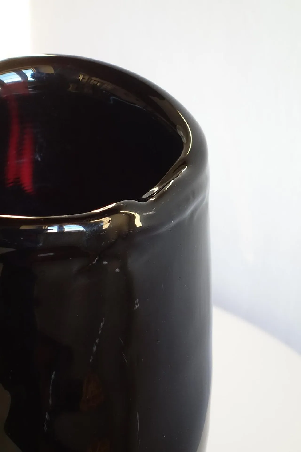 Coppia di vasi grandi in vetro di Murano viola di Seguso, anni '50 10