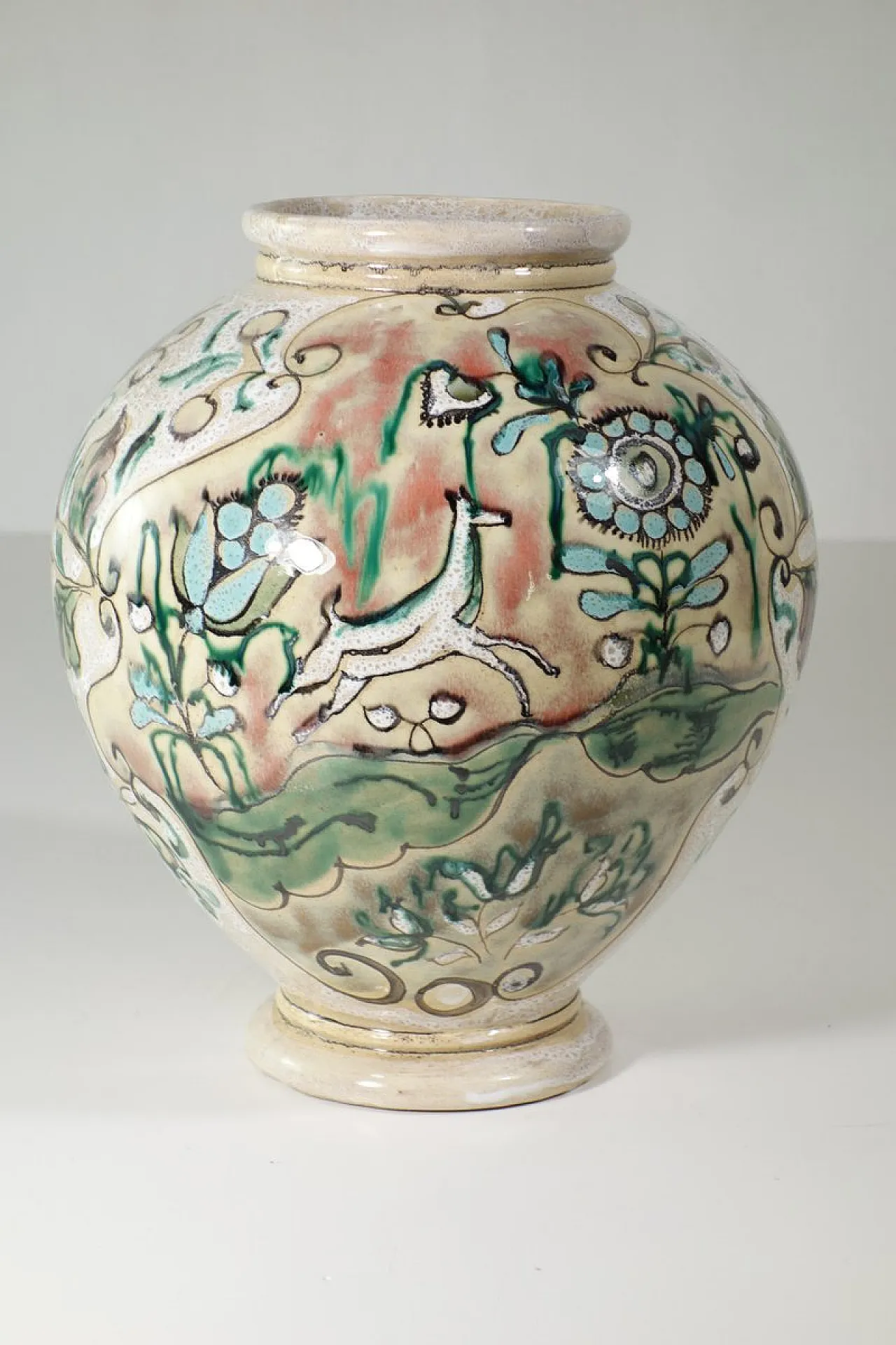 Vaso in ceramica di Elio Schiavon Erhart, Italia 1