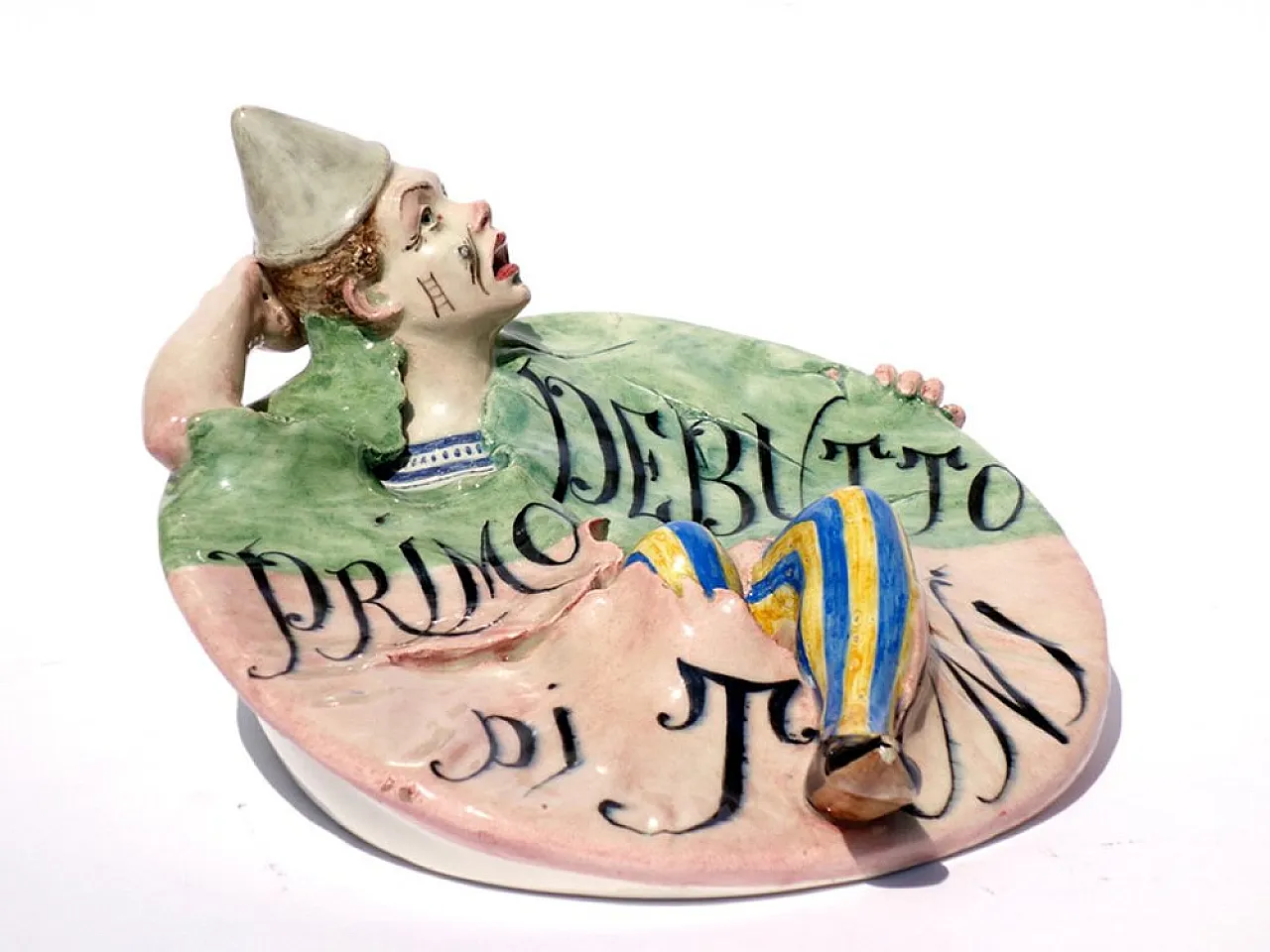 Portafiori Art Deco in ceramica Colonnata Sesto Fiorentino 1930 2