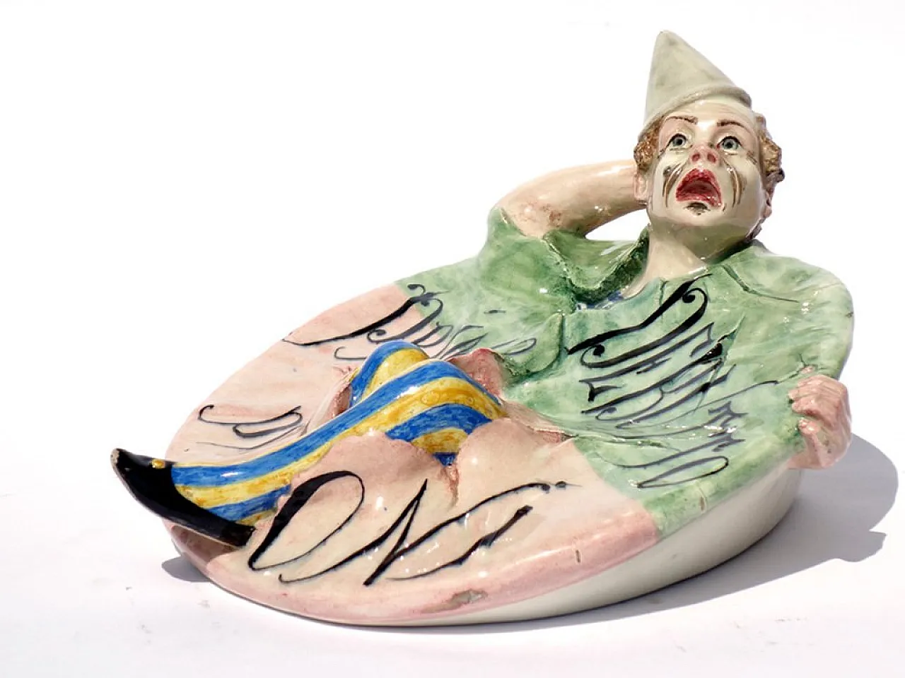 Portafiori Art Deco in ceramica Colonnata Sesto Fiorentino 1930 3