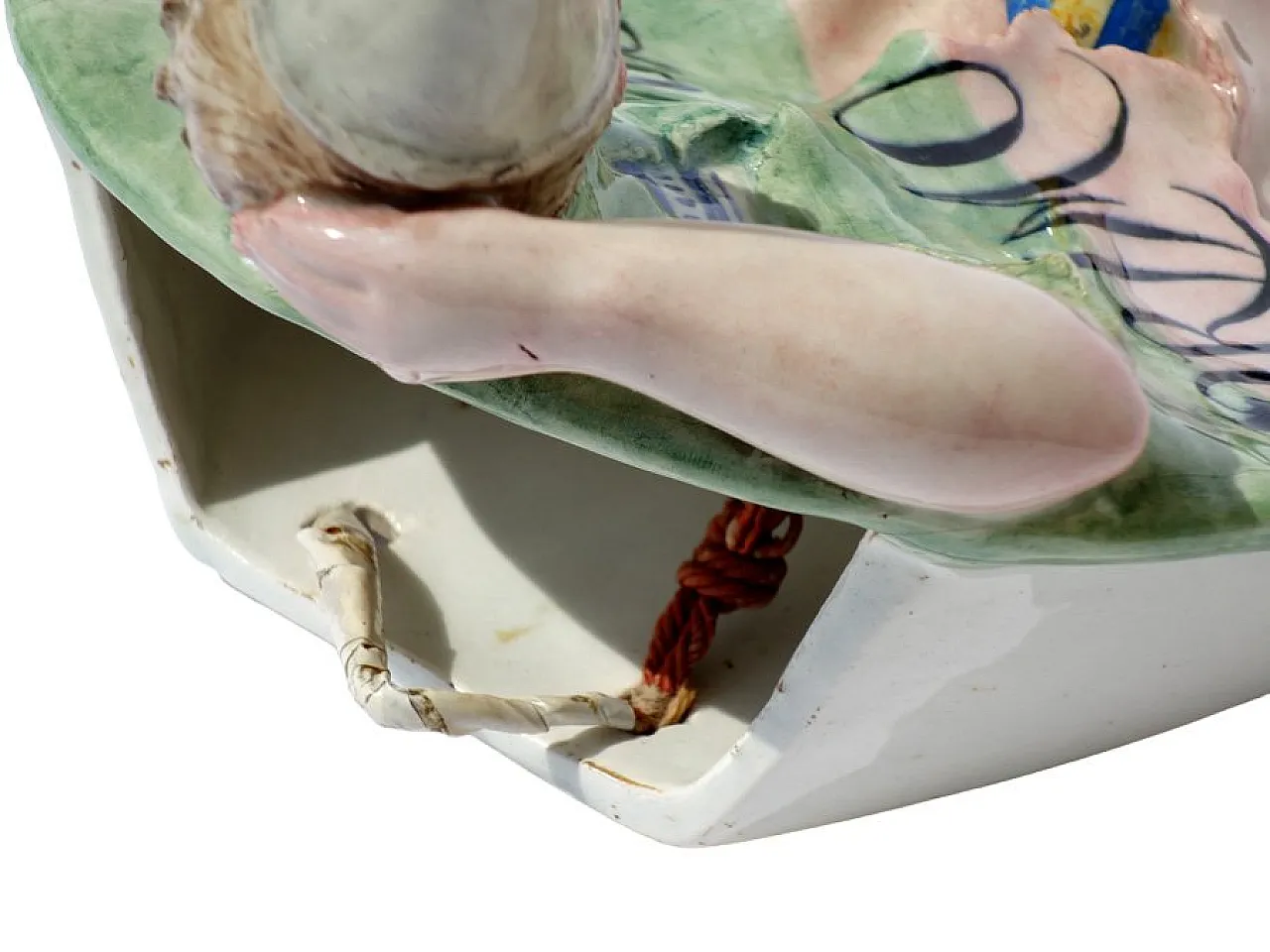 Portafiori Art Deco in ceramica Colonnata Sesto Fiorentino 1930 9