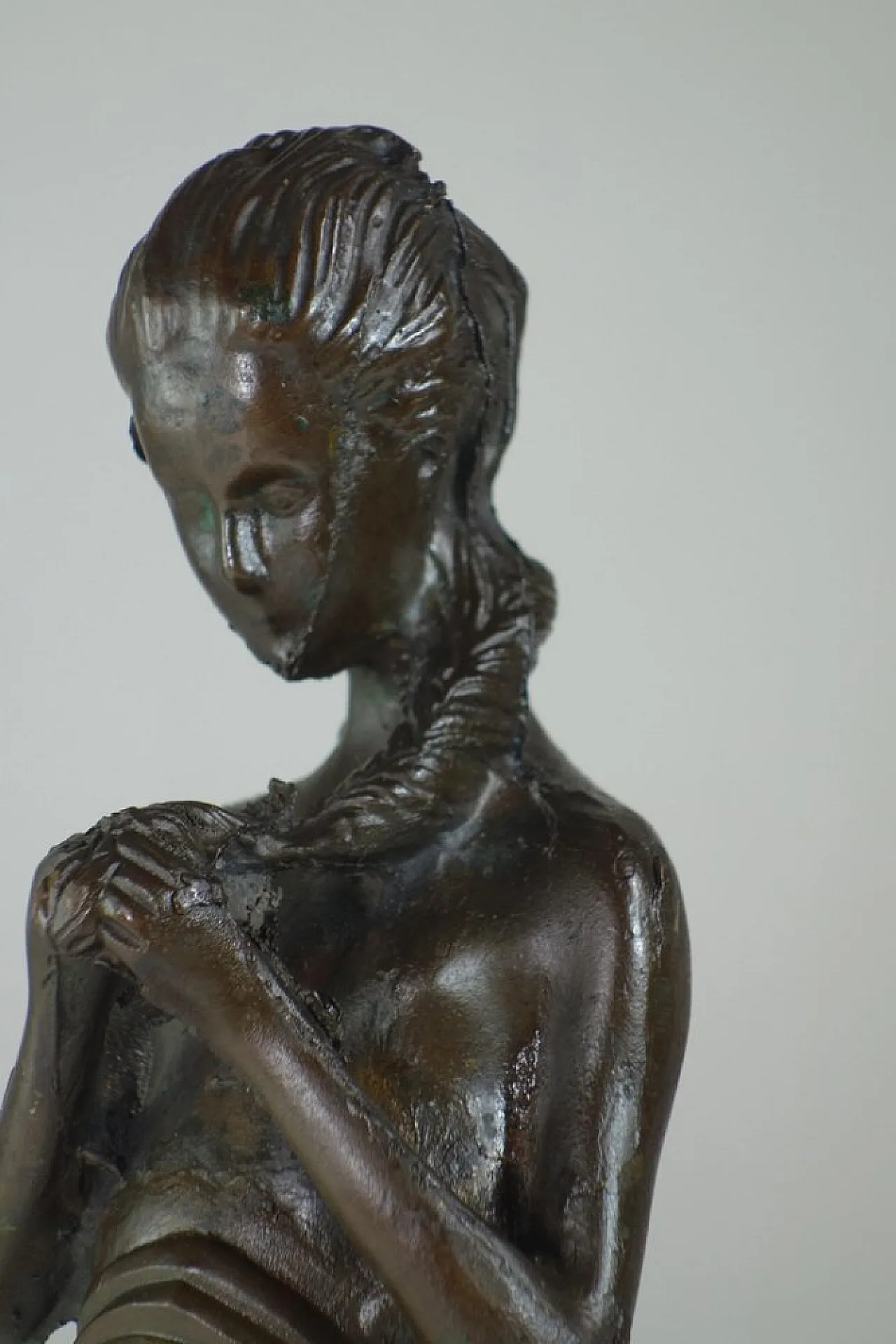Scultura in bronzo di Donna, inizio 900 10