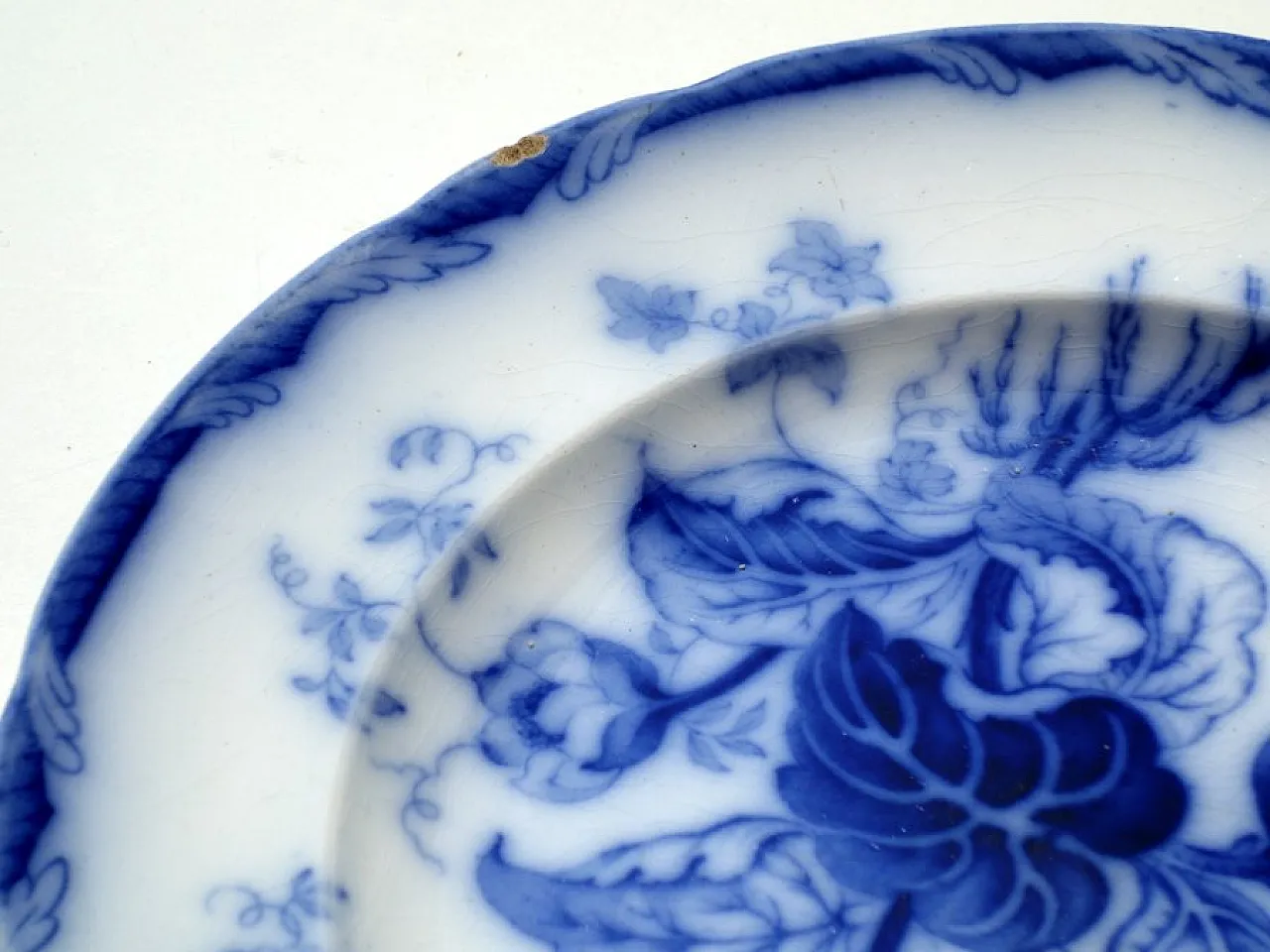 19 Water Nymph Plates in Blue Earthenware by Wedgwood England, 1850s 7