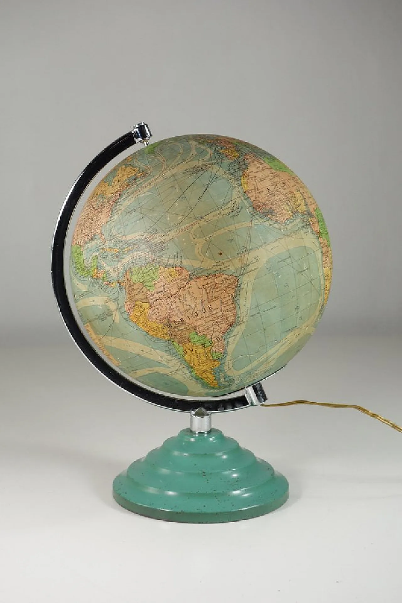 French Light Globe by Perrina in multicolored glass, 1950 2