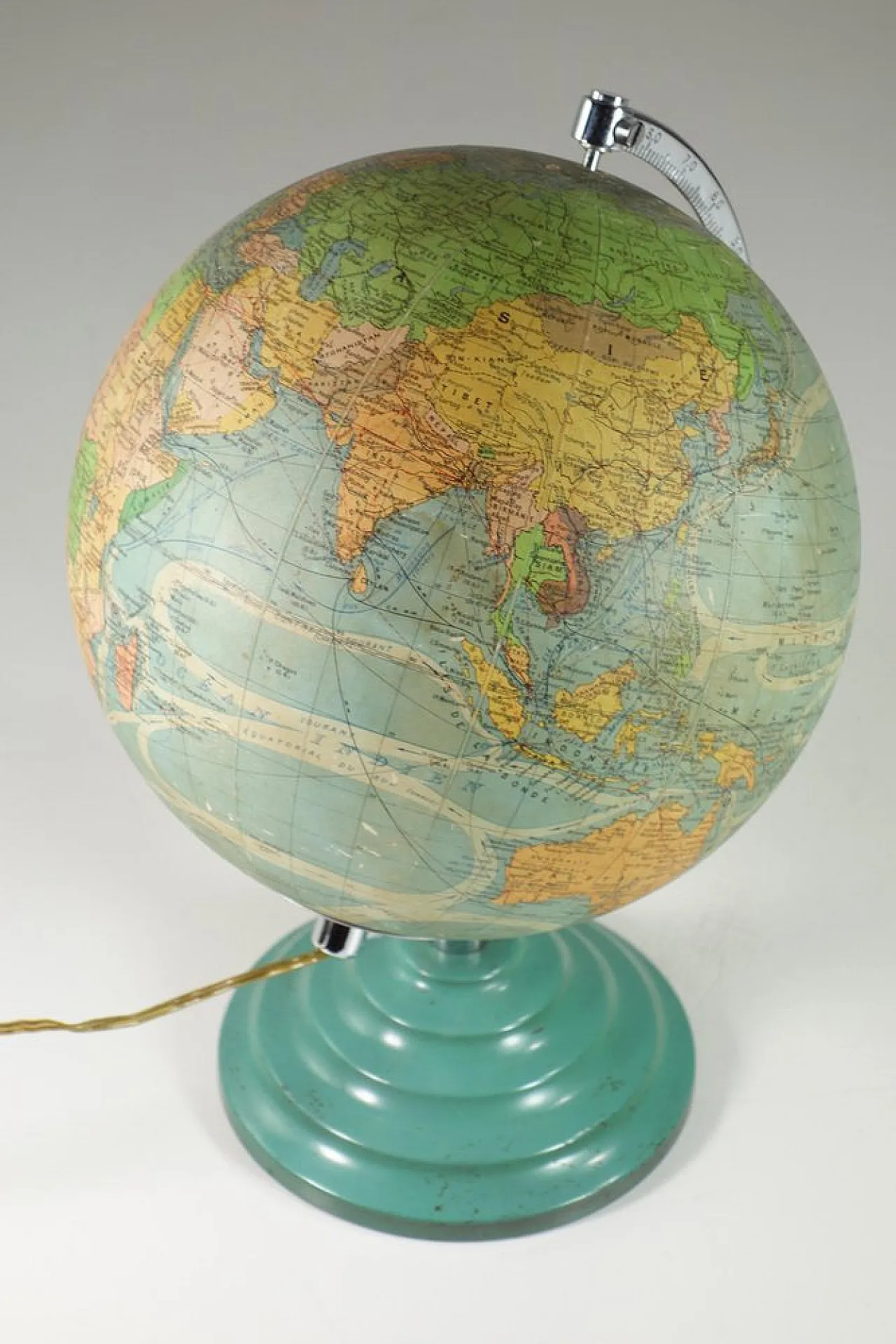 French Light Globe by Perrina in multicolored glass, 1950 4