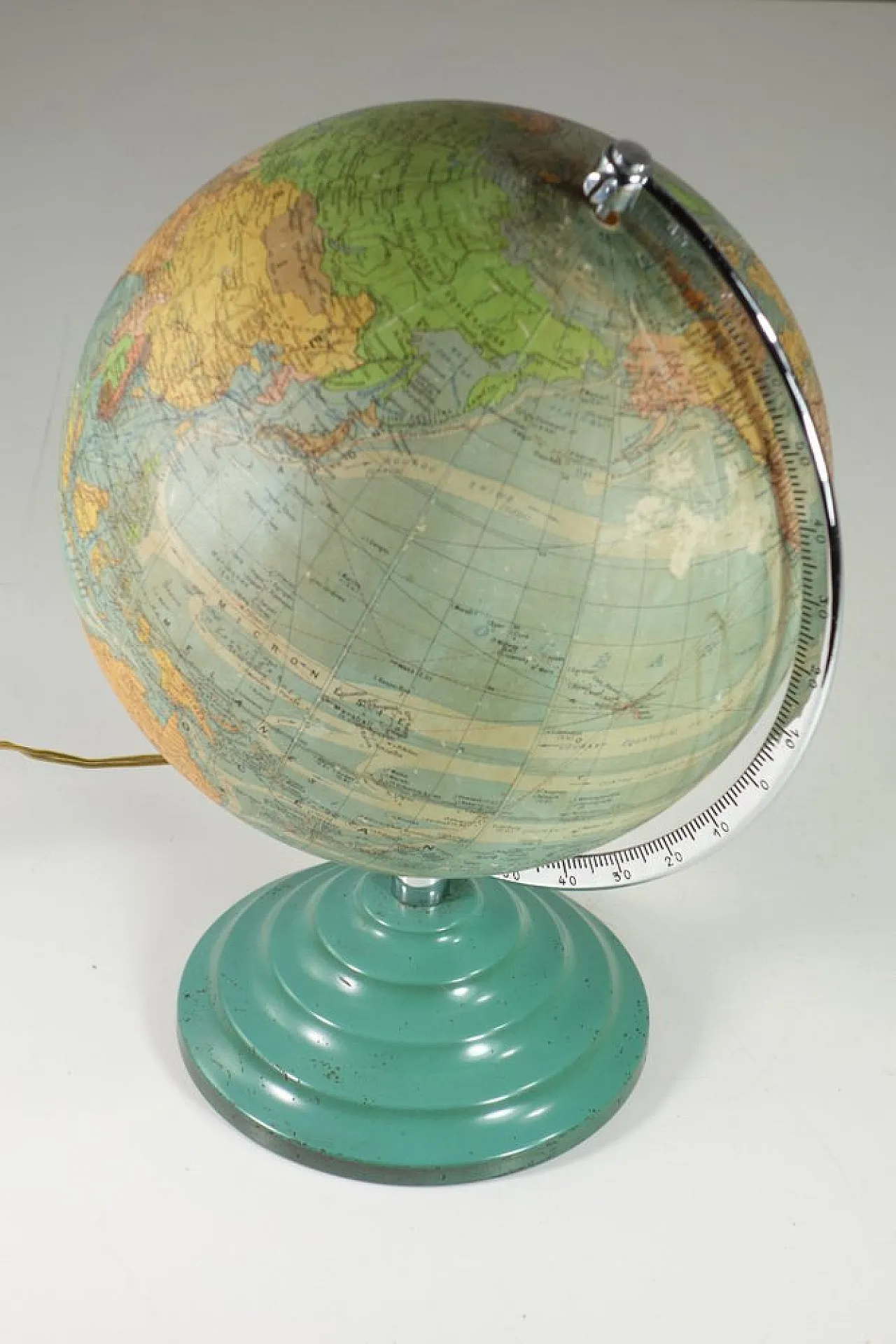 French Light Globe by Perrina in multicolored glass, 1950 5