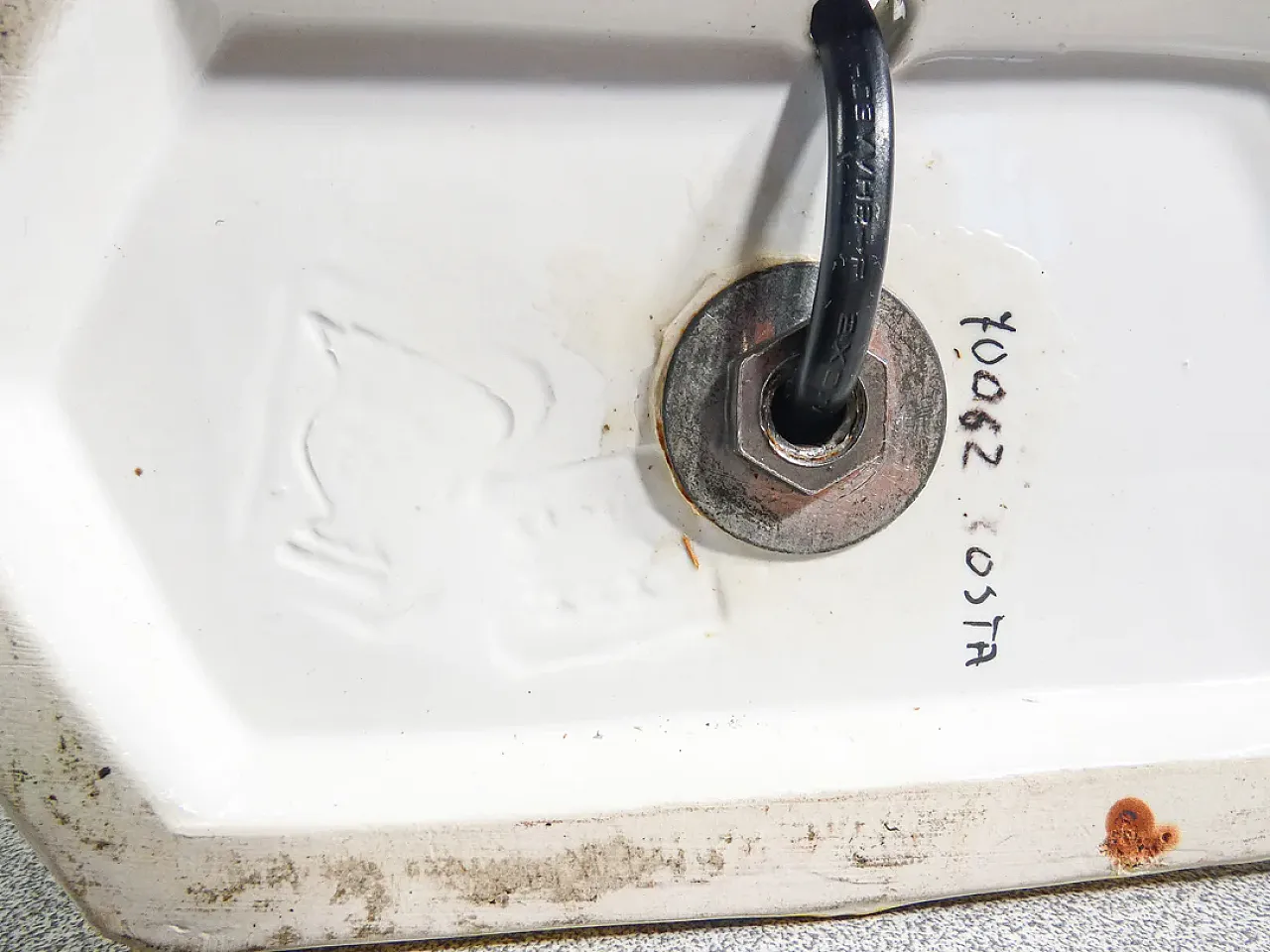 Lampada abat jour in ceramica e tessuto di Costa, fine '900 13