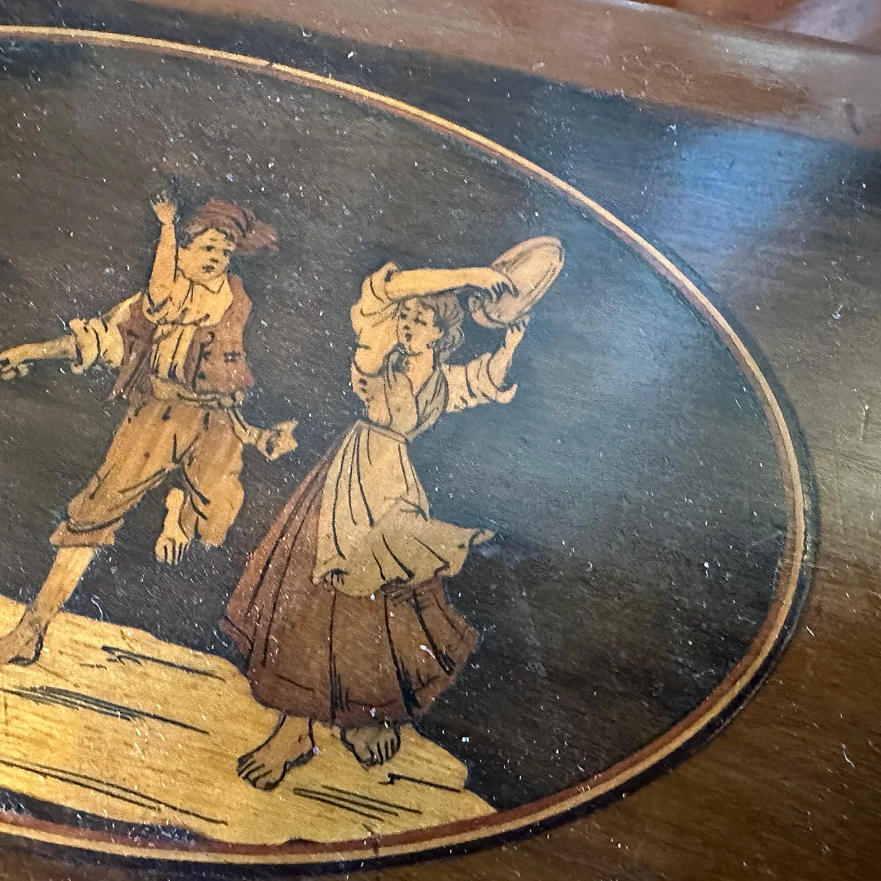 Inlaid walnut Sorrento box, 20th century 4