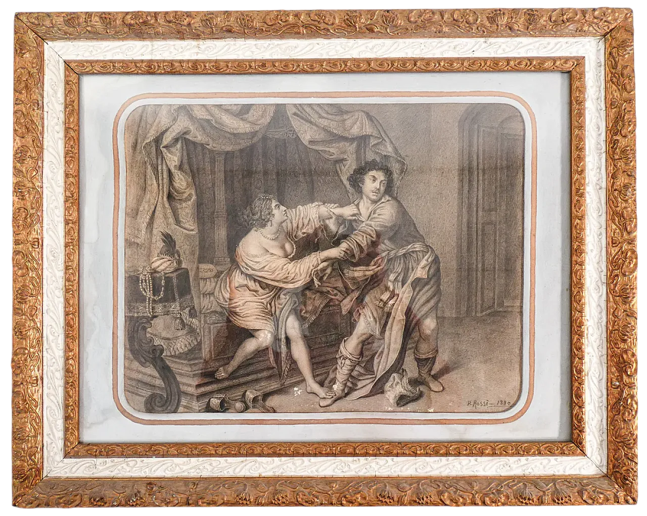 Giuseppe tentato dalla moglie di Putifarre di Pasquale Rossi, '800 18