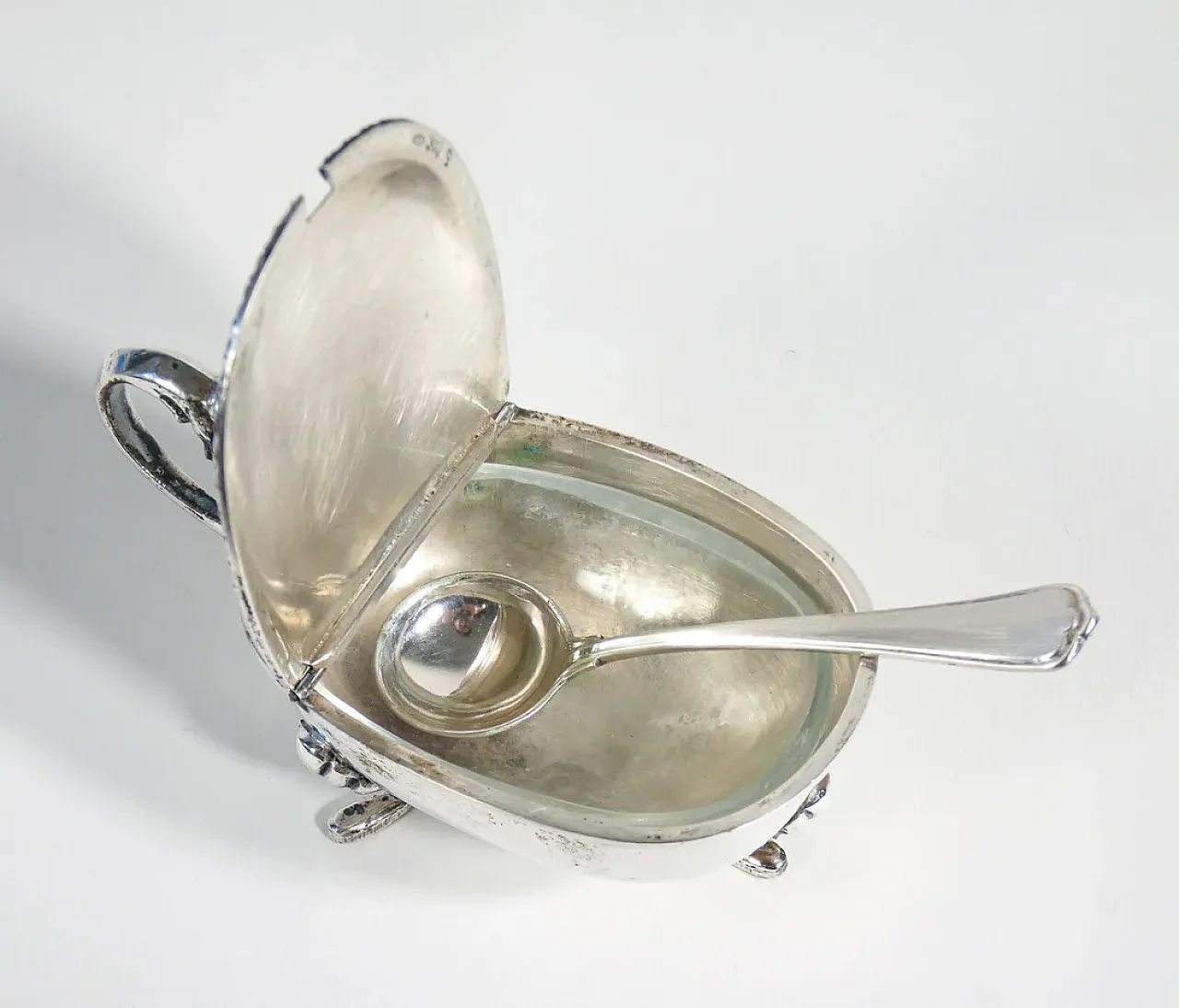 Saliera e pepiera da tavola in argento, metà '900 3