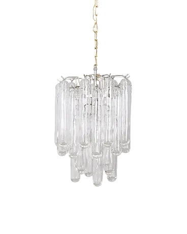 Lampadario in vetro di Murano di G. Sciolari per Sciolari, anni '60