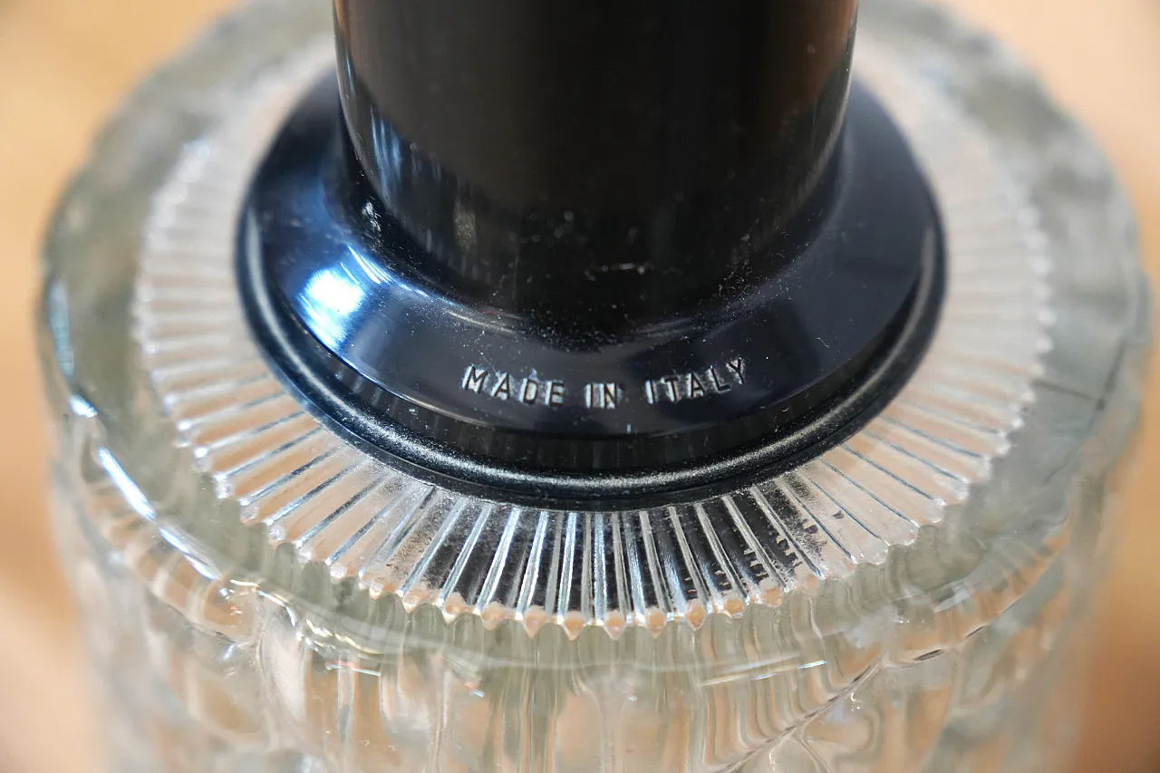 3 crystal wall lamps hanging, 1970s 3