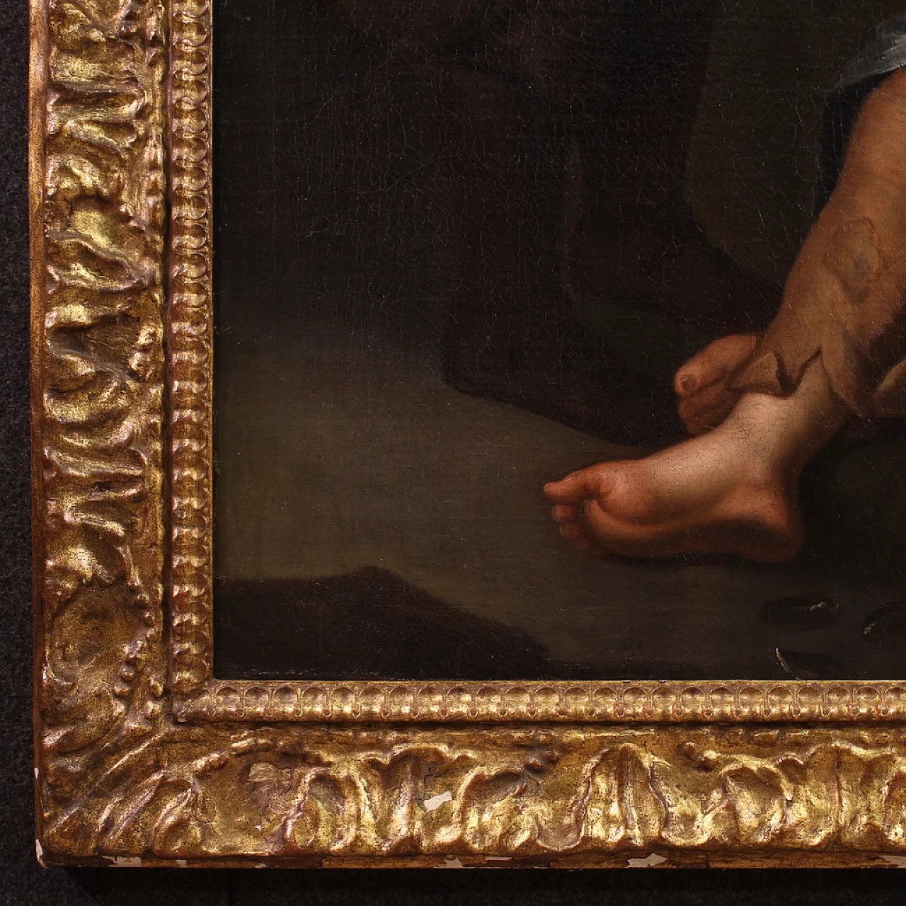 Grande dipinto spagnolo con scena di genere, '700 7