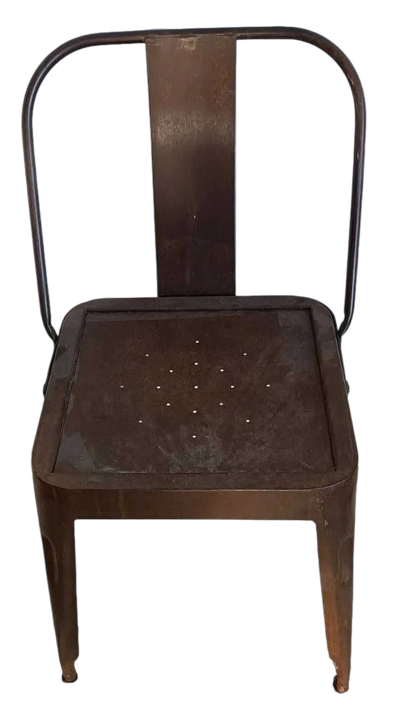 Sedia in ferro industriale, anni '60 7