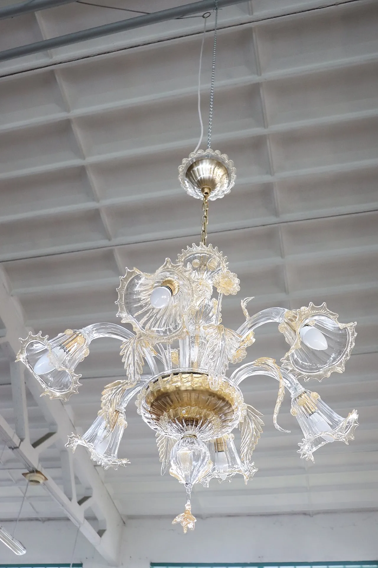 Murano glass chandelier by Murrina, 90s 4