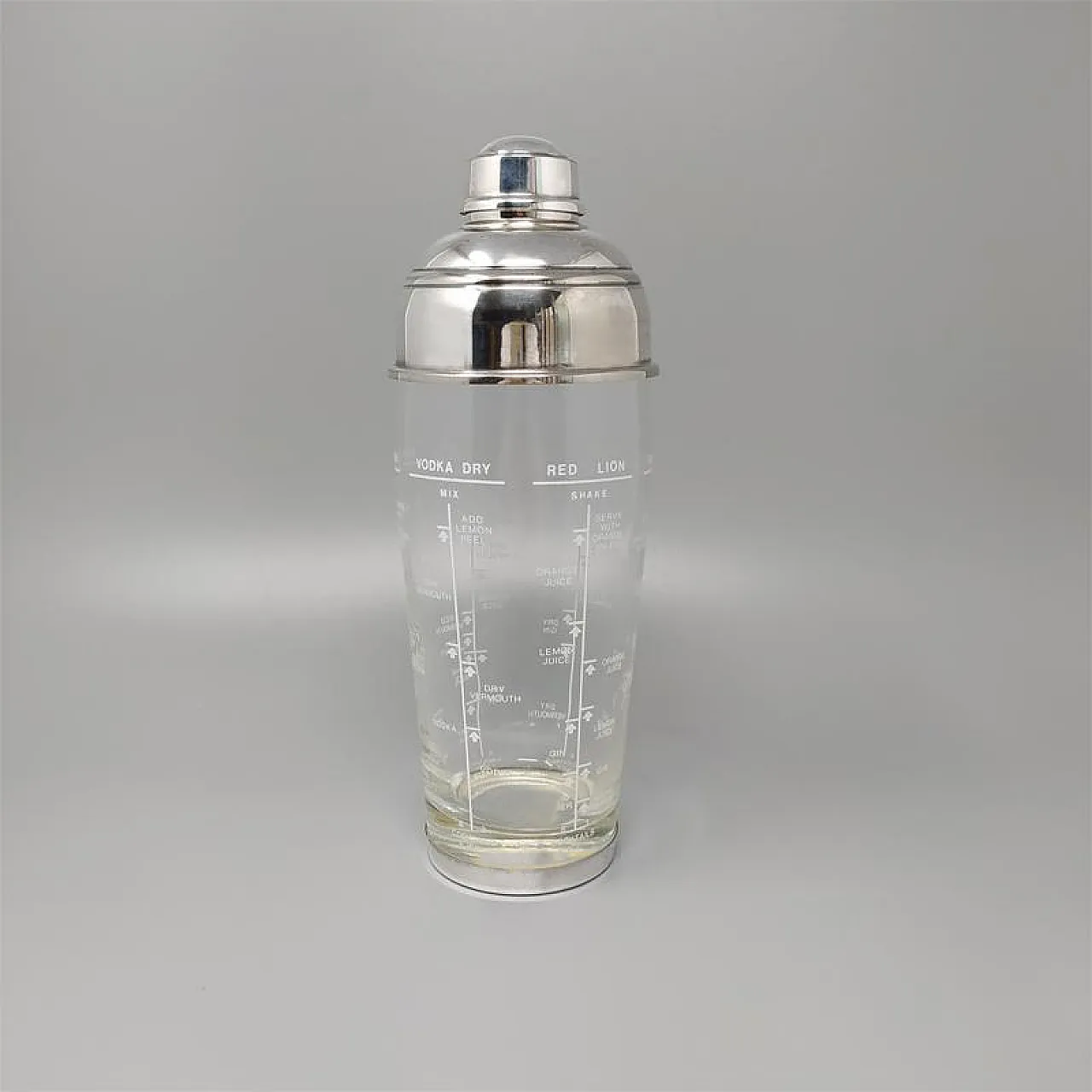 Cocktail glass Shaker by OLRI, Made in Italy, 1950s 2