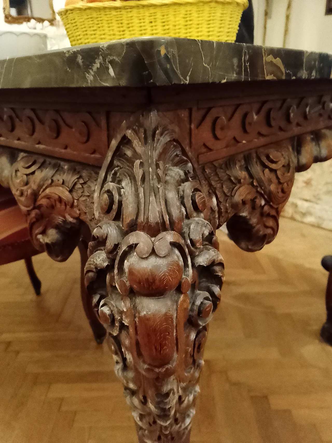 Luis Philippe style coffee table by Fogliano Naples, 20th century 5