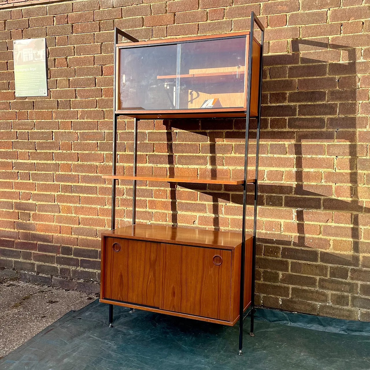 Avalon Ladderax modular teak reak shelf, 1960s 3