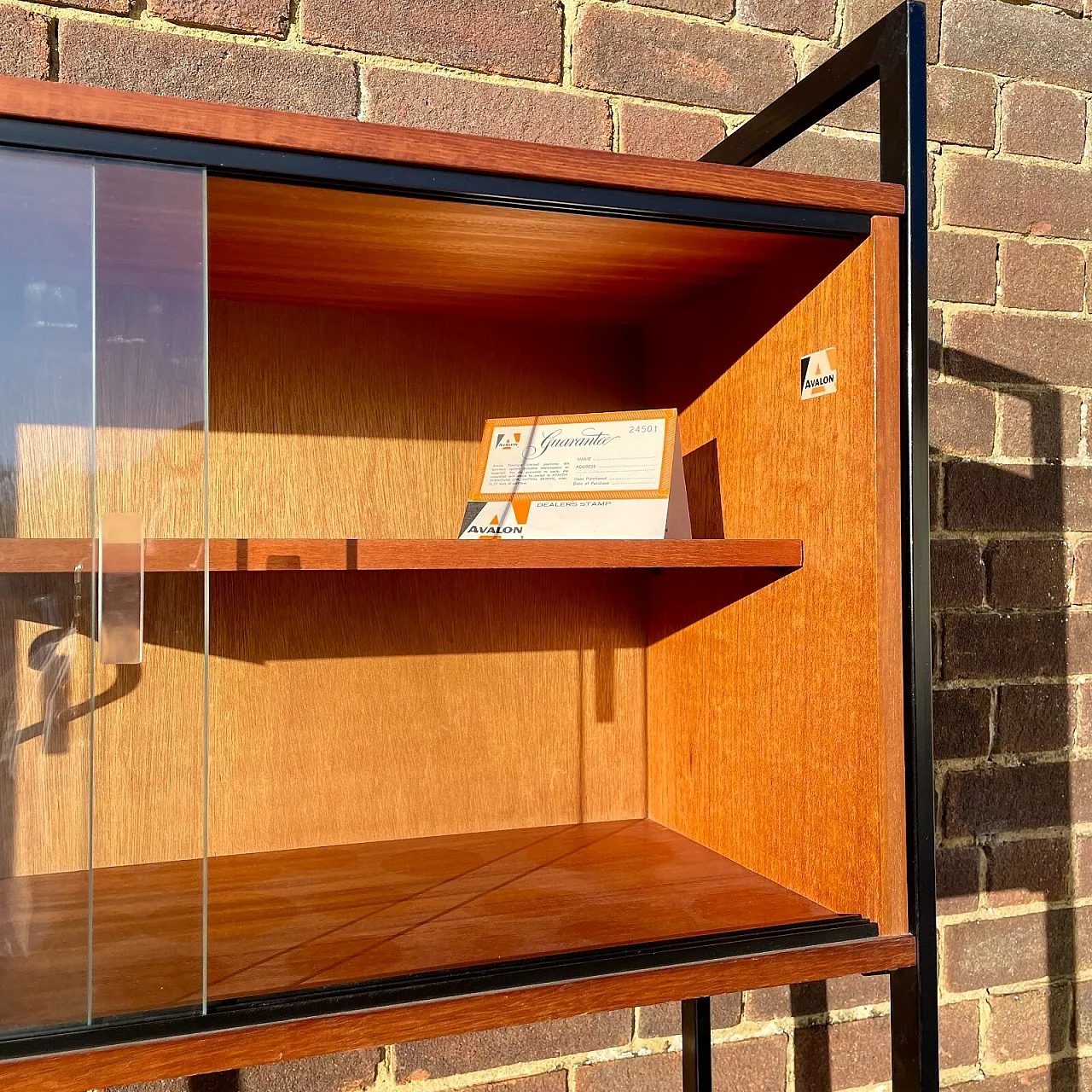 Avalon Ladderax modular teak reak shelf, 1960s 4