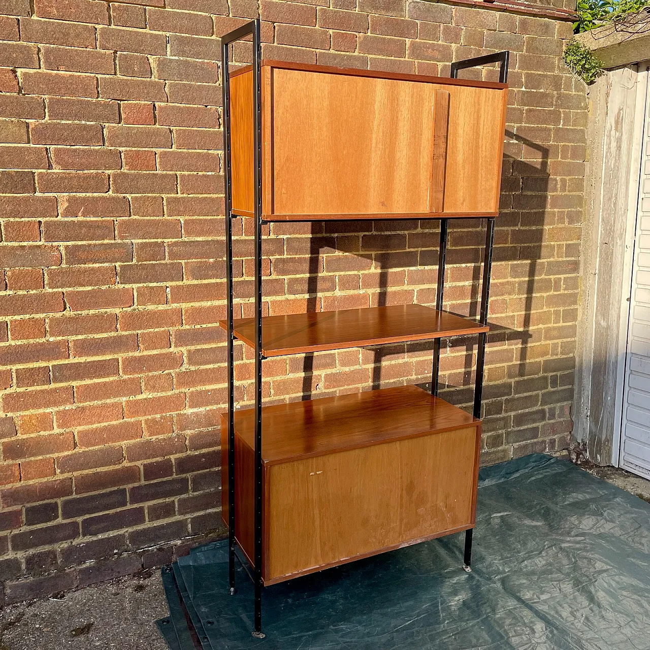 Avalon Ladderax modular teak reak shelf, 1960s 8