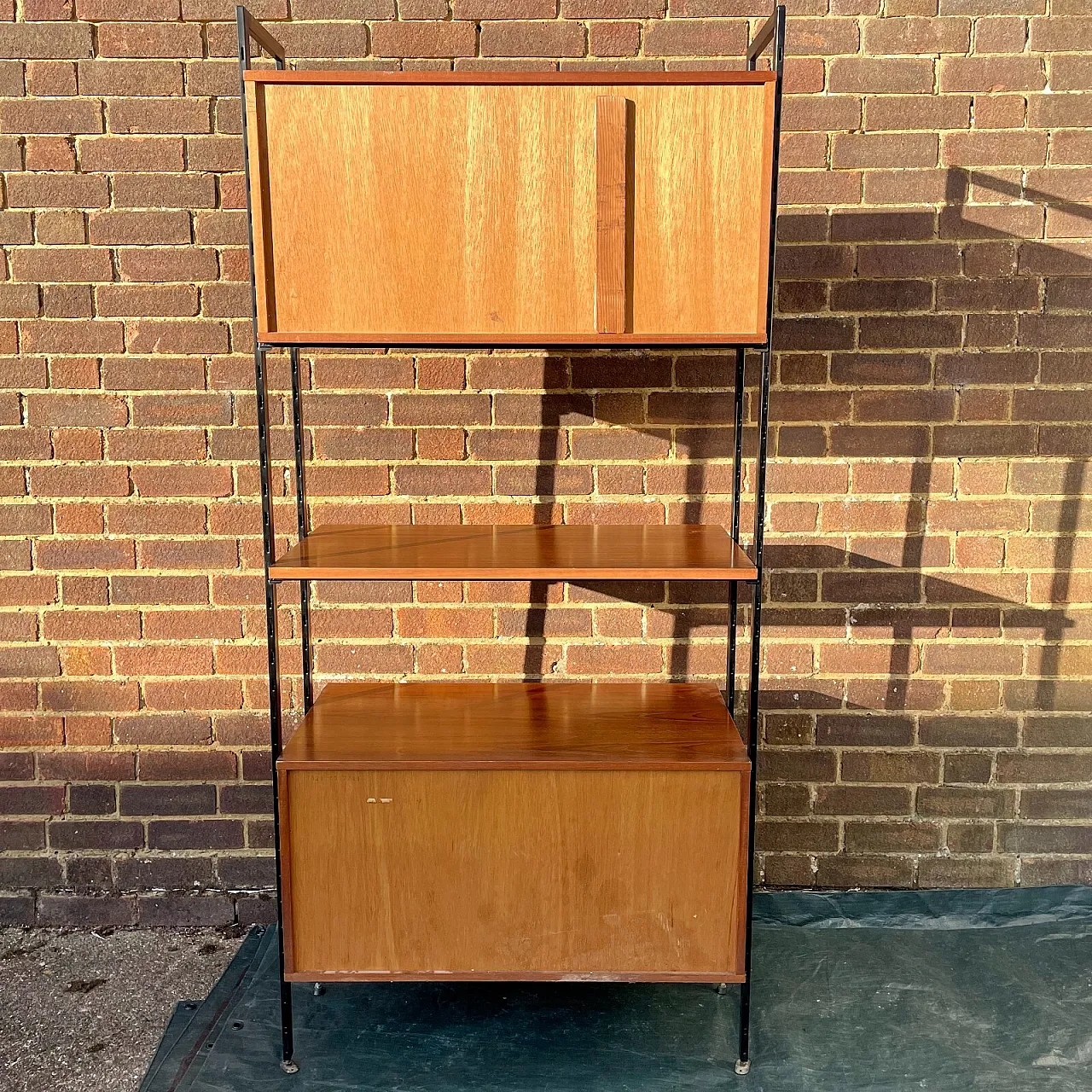Avalon Ladderax modular teak reak shelf, 1960s 9
